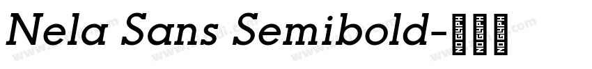 Nela Sans Semibold字体转换